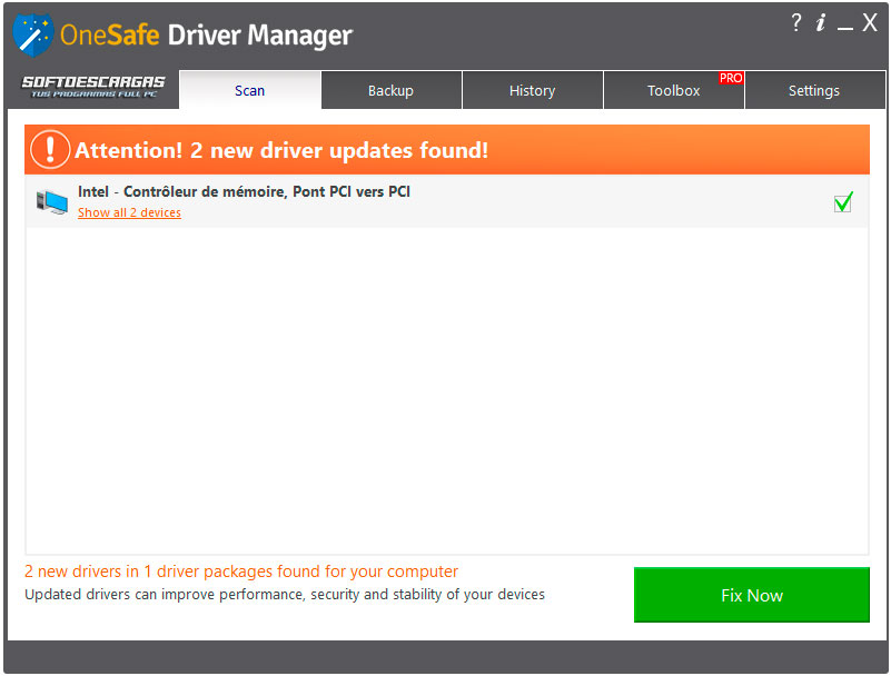 Características de OneSafe Driver Manager Pro Full