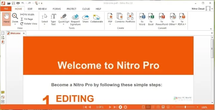 Funciones de Nitro Pro Enterprise 13